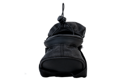 PROFEX 82318 Lange schwarze Luxus-Fahrradsatteltasche mit Flaschenfach