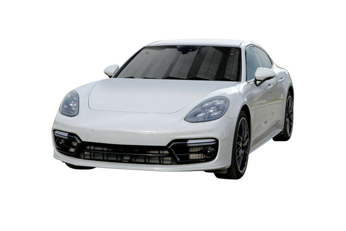 LAMPA Mattschwarze Auto-Sonnenblendenmatte 61x147cm