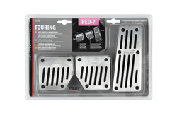 LAMPA TOURING BLACK PILOT Aluminium-Pedalkappen mit rutschfester Gummibeschichtung