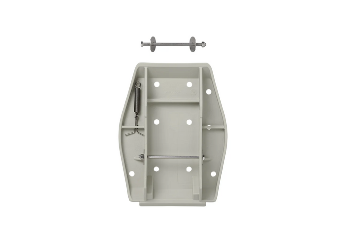 Satz mit vier ProPlus 361519 Anhängerstabilisierungs-Stützplatten mit Feder, 20,5 x 27,5 cm