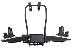 Inter Pack Velox 2 LED – faltbarer Anhängerkupplungs-Fahrradträger für 2 Fahrräder mit LED-Beleuchtung