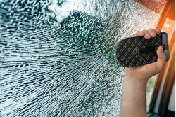 Türschwellenleuchte mit Sicherheitshammer