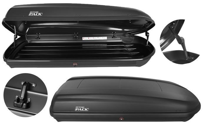 Inter Pack Torino Dachbox, mattschwarz