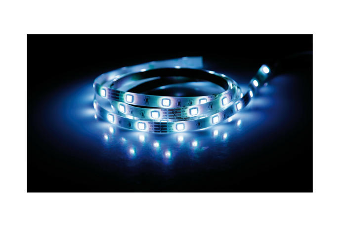 RGB-LED-Streifen mit selbstklebendem Band, Lampe 12/24 V, 200 cm