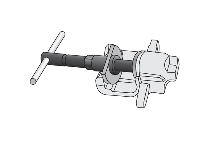 YATO YT-0681 Bremszangenabzieher-Set, 11-teilig