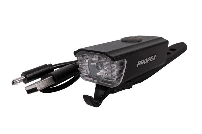 PROFEX 82004 Pro Alu Li-Pol USB Frontleuchte für Fahrräder