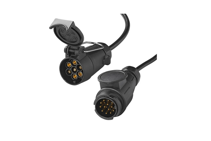 ProPlus Adapterkabel für Anhängerkupplungssteckdose 13/7-polig, 80 cm