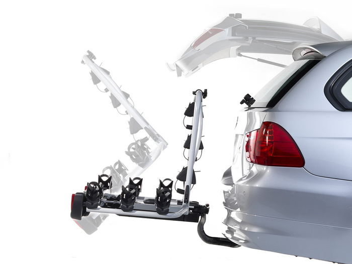 Atera Strada Sport M3 - Anhängerkupplungs-Fahrradträger für 3 Fahrräder (schwarz)
