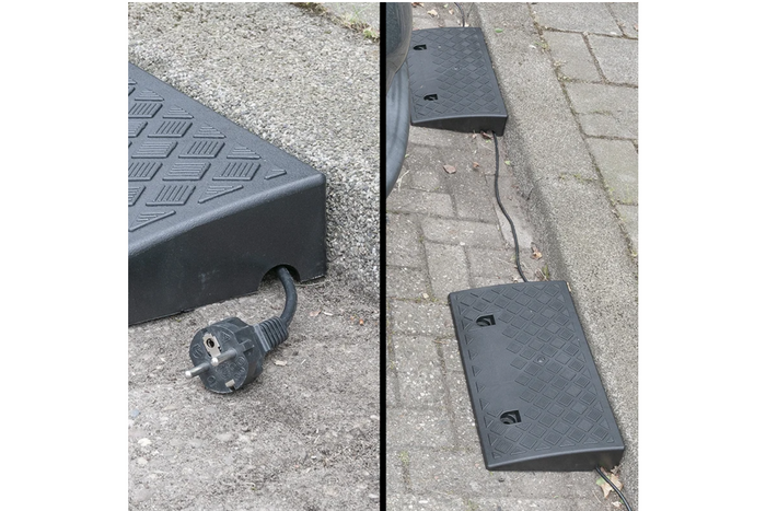 Set aus zwei ProPlus 361570 Auffahrrampen, Gummirampen 7 cm, 3000 kg