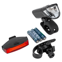 PROFEX 92618 Super Vision batteriebetriebenes Fahrradlichtset (vorne und hinten)
