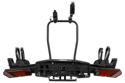 Inter Pack Velox 2 LED - faltbarer Anhängerkupplungs-Fahrradträger für 2 Fahrräder mit LED-Beleuchtung (schwarz)