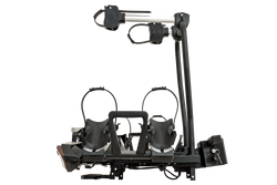 Inter Pack Velox 2 LED – faltbarer Anhängerkupplungs-Fahrradträger für 2 Fahrräder mit LED-Beleuchtung