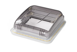 ProPlus 610905V01 Dachfenster-Dachlüfter für Wohnmobile mit LED-Beleuchtung 400x400mm