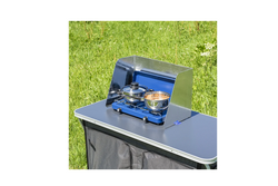 ProPlus 370340V03 Faltbarer Windschutz für Campingkocher, Brenner 37-70 cm