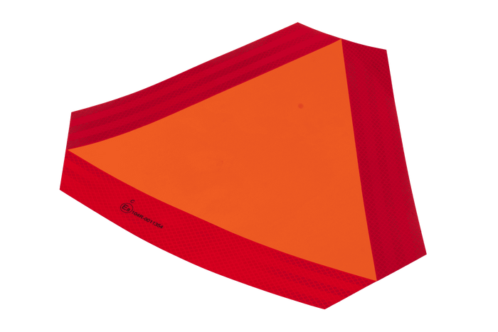 HERMON reflektierender Aufkleber, Warndreieck für langsam fahrende Fahrzeuge, 300 x 120 mm