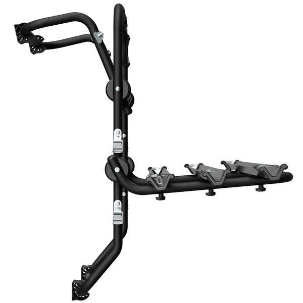 Padova 3 Stahl - Heckklappen-Fahrradträger für 3 Fahrräder (schwarz)