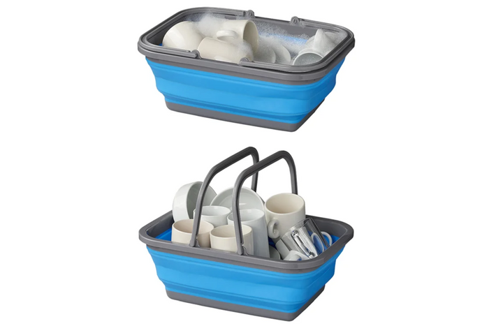 ProPlus 370303 faltbare Reiseschüssel aus Silikon, 9 l