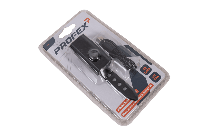 PROFEX 82004 Pro Alu Li-Pol USB Frontleuchte für Fahrräder