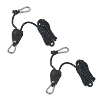 Set aus zwei ProPlus 320054V01 Drahtseilwinden, Drahtseilzüge mit Ratsche, 2,5 m, 136 kg