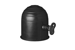 ProPlus 344162 Kugelkopfabdeckung für Anhängerkupplung, schwarz, mit Schloss