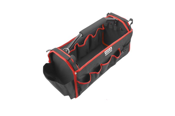 YATO YT-7435 Werkzeugtasche, offener Werkzeugkoffer, 49 x 23 x 28 cm