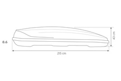 Inter Pack Traxer 8.6 Dachbox, schwarz metallic