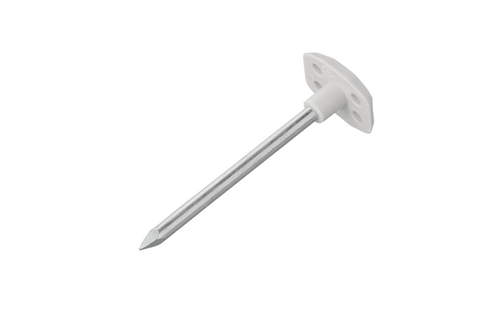 Set mit zehn ProPlus Heringen für Zeltunterlagen 361736V01, Metallheringe für Campingmatten, 10 cm