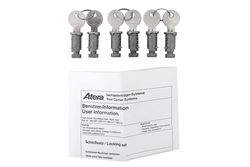 Atera Schloss- und Schlüsselset (6-teilig + 2 Schlüssel) 083011