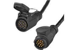 ProPlus 343528 Anhängerverlängerungskabel, 13-poliger Stecker/Buchse, 5 m