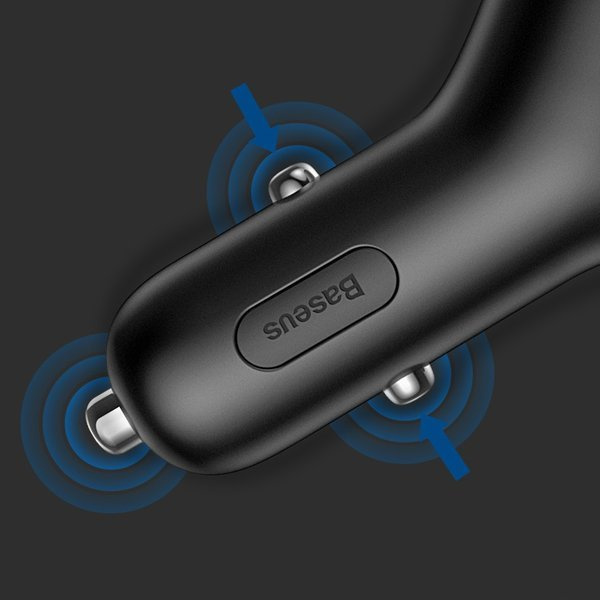 BASEUS Y-Typ 2xUSB-Autoladegerät, Zigarettenanzünderbuchse 40W