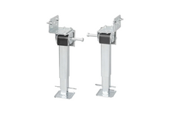 Set aus zwei ausziehbaren Stützen mit Kurbel und ProPlus 361500 Halterung für 1000 kg Pritschenanhänger 290-460 mm