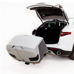 Towbox V3 Grey LED Edition – Gepäckbox für die Anhängerkupplung