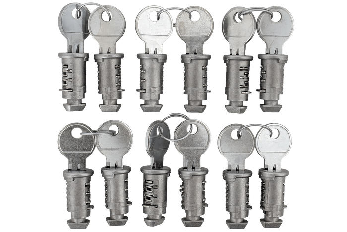 Set mit universellen Schlössern und Schlüsseln (12 Stück)