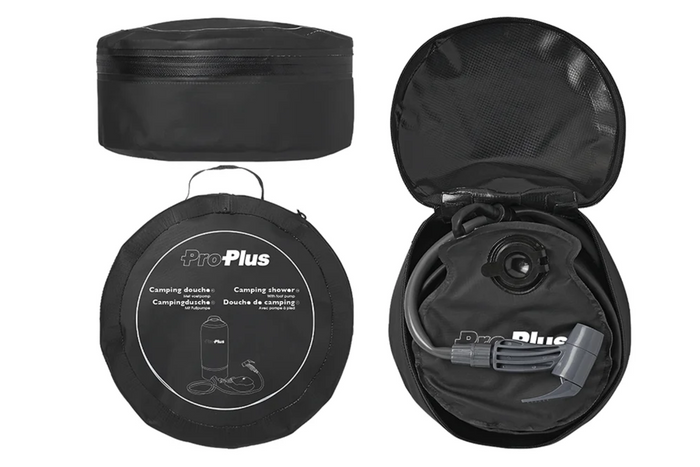 Tragbare Reisedusche ProPlus 770407, mobile Dusche mit Fußpumpe, 11 l