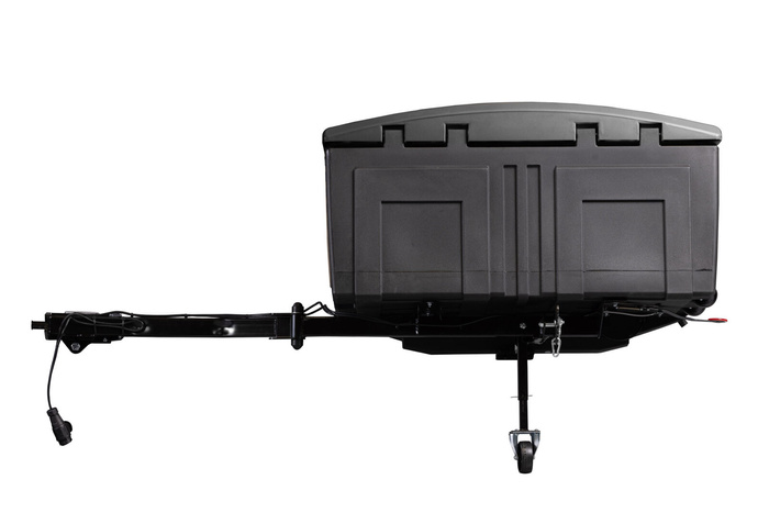 Towbox V3 Camper lang schwarz - Gepäckbox für Anhängerkupplung