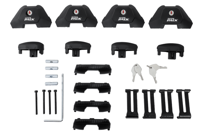 Inter Pack Virgo IR 110 (G2) Dachträger mit integrierten Schienen (schwarz)