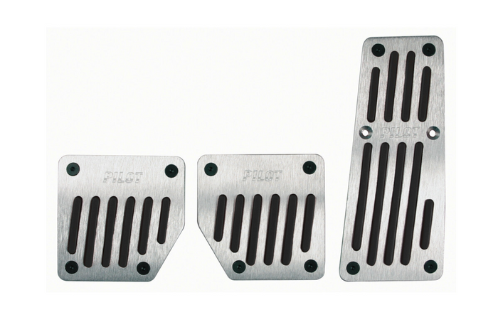 LAMPA TOURING BLACK PILOT Aluminium-Pedalkappen mit rutschfester Gummibeschichtung