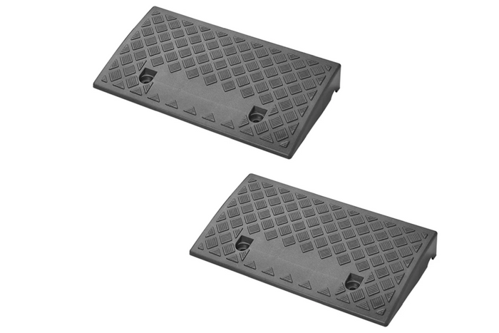 Set aus zwei ProPlus 361570 Auffahrrampen, Gummirampen 7 cm, 3000 kg