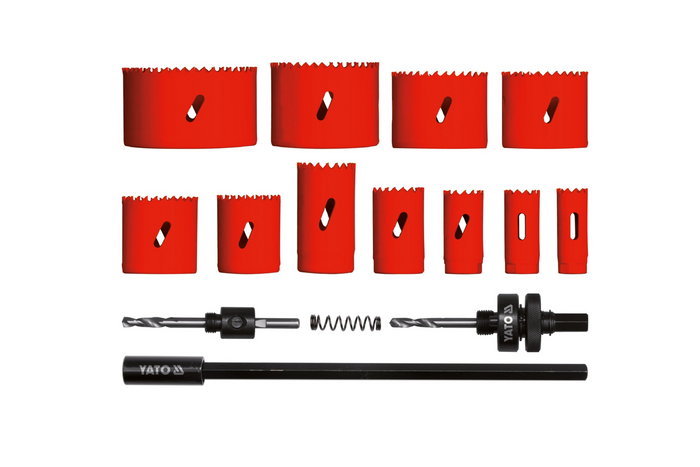 YATO YT-3381 Universal-Lochsägen-Set 19–76 mm, 15-teilig