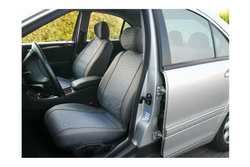 LAMPA Glamur grauer Autositzbezug-Satz, für die Vordersitze