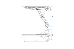 ProPlus 361506 ausziehbarer Eckstabilisator für 1100 kg Anhänger 495 mm