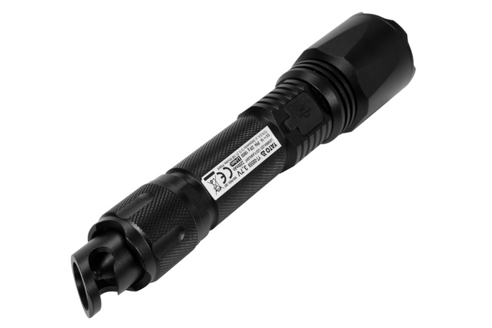 YATO YT-08559 LED 900lm Multifunktions-Taschenlampe, Powerbank, Flaschenöffner, Notfallhammer
