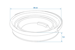 ProPlus 370307V01 faltbarer Reiseeimer aus Silikon, 15 l