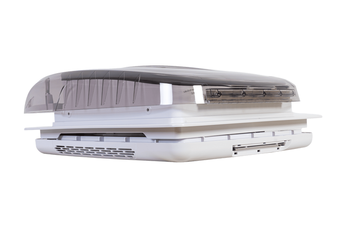 Automatischer Dachventilator PUNDMANN PLUS FAN für Wohnmobile mit Beleuchtung und Rollo 400×400 mm