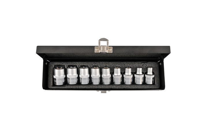 YATO YT-0521 Torx-Steckschlüsselsatz E10–E24, 9-teilig