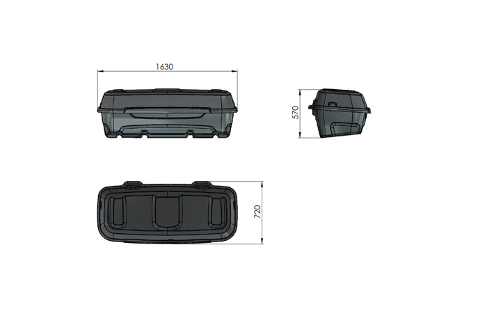 Plattform mit Anhängerkupplungsbox + Adapter für den Transport von 3 Fahrrädern Inter Pack Re-Cargo