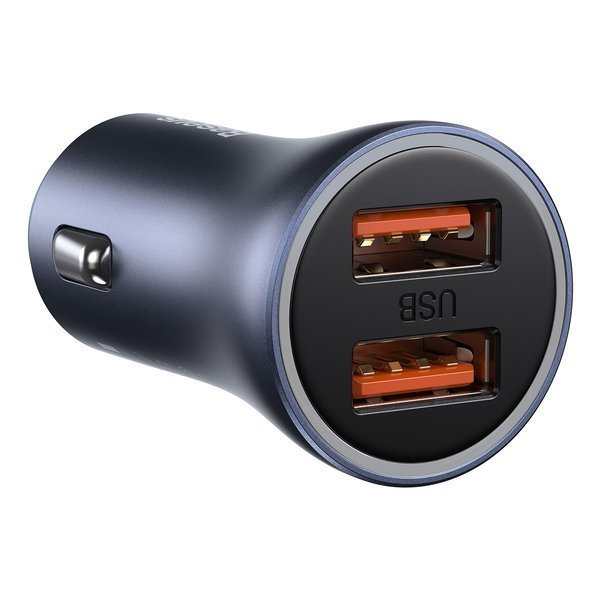BASEUS Golden Pro 2xUSB 40W Autoladegerät-Set + USB-Kabel