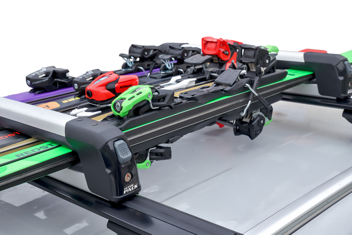 Inter Pack Frostline 4 - ausziehbarer Aluminiumhalter für 4 Paar Ski oder 2 Snowboards