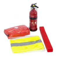 HERMON-Autoset: Verbandskasten, Feuerlöscher, Warndreieck, Warnweste