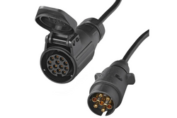 ProPlus Adapterkabel für Anhängerkupplungssteckdose 7/13-polig, 80 cm